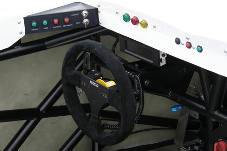 Stort set alle dele er fra Peugeot 207, dog er rammen m.m. opbygget specielt til denne racer klasse.
(Foto: Motorsporten.dk)